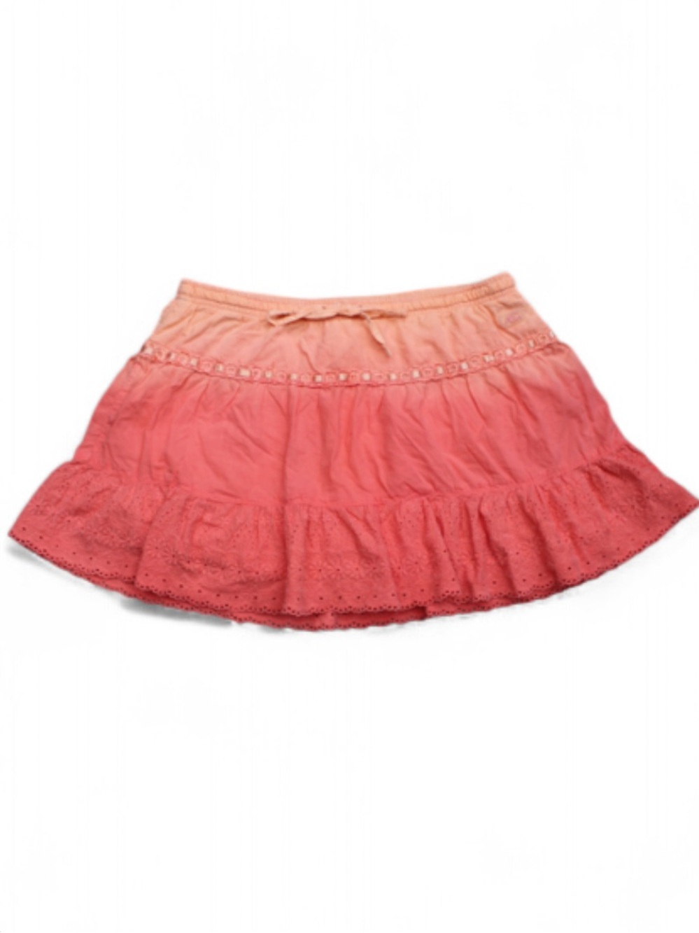 La Senza vintage Y2K size XS Women’s Coral Ombre mini Tiered Skirt